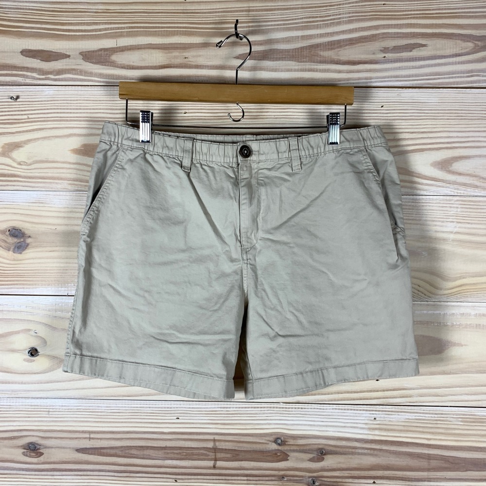 Chubbies Shorts Men XL Tan Chino Stretch 5.5 inch Casual Khaki